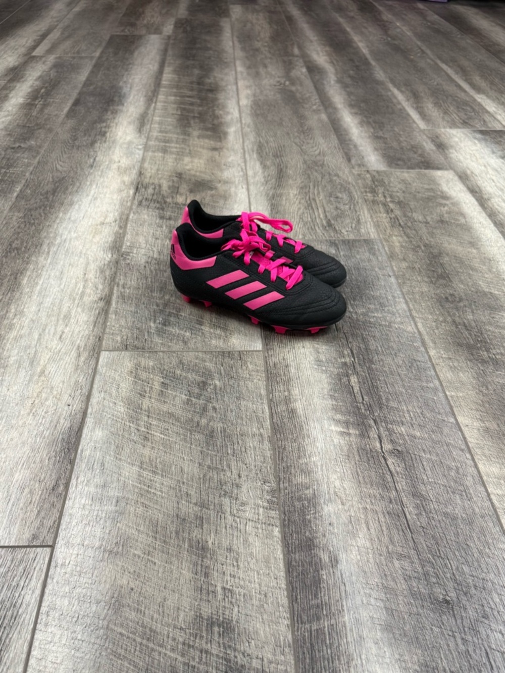 Adidas Kids Black/Pink Soccer Cleats